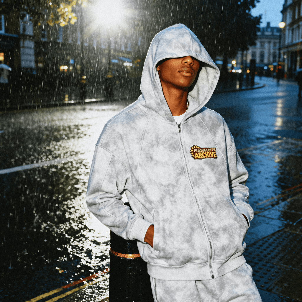 FROSTED CAMO - GREY HOODIE